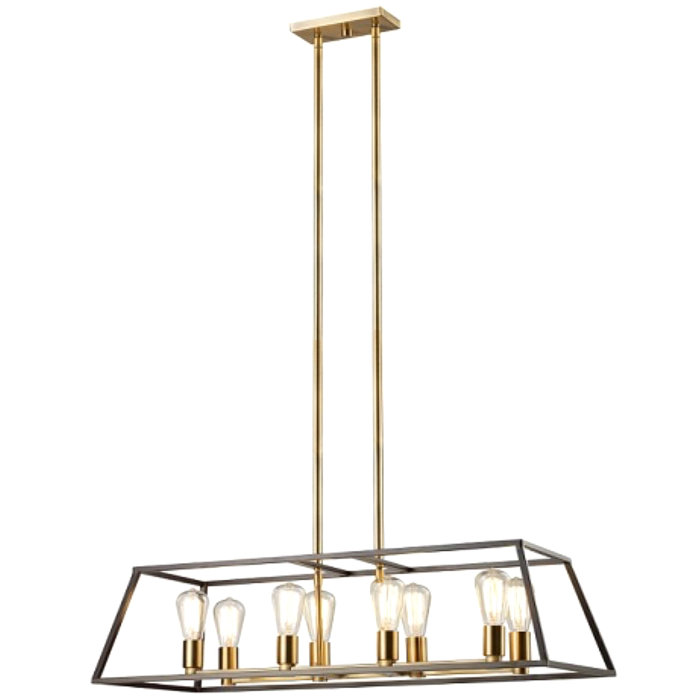 Wrought Studio Ernesto 8 Light Rubbed Oil Bronze/Antique Brass